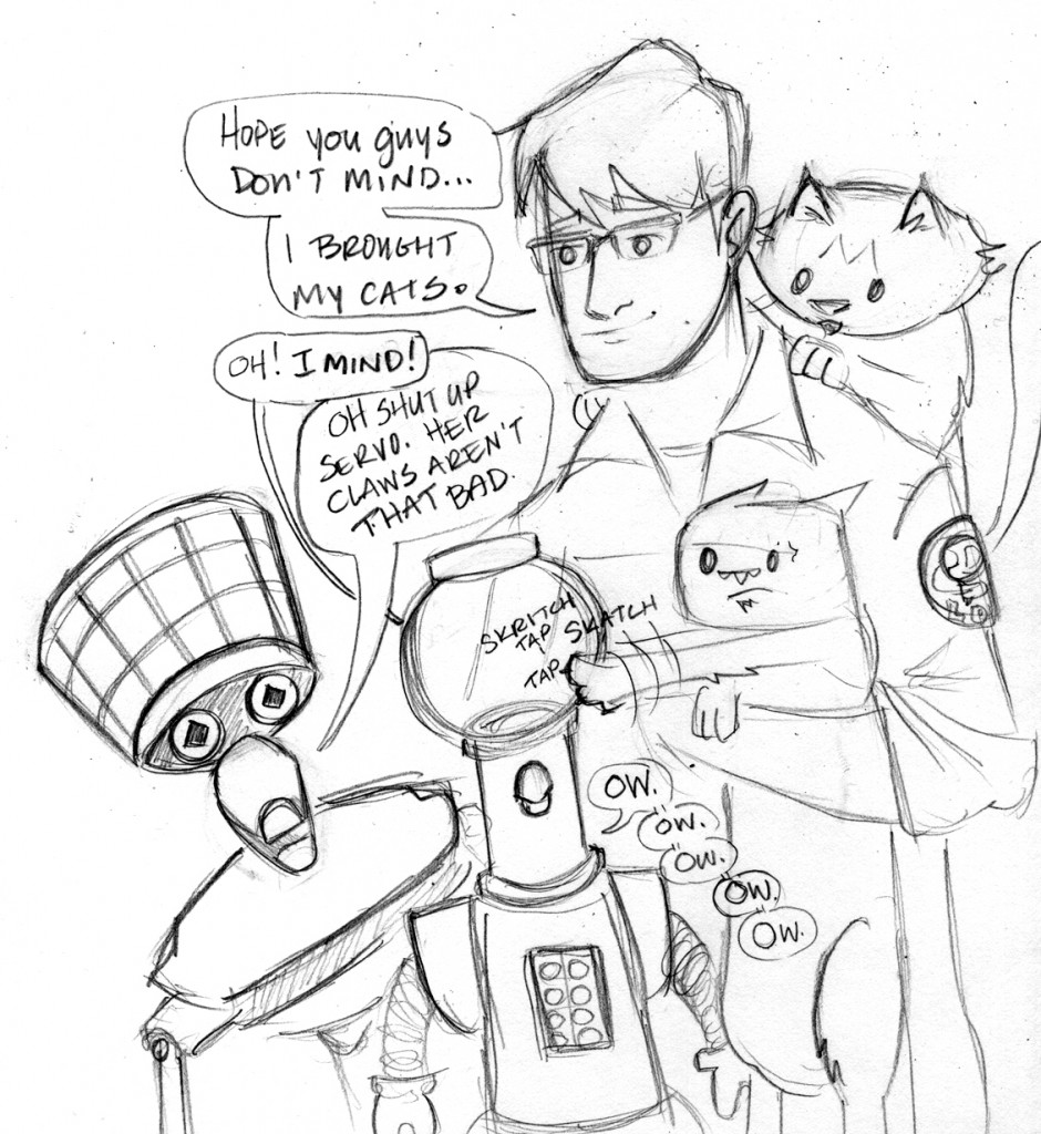 MST3K cats Foley and the girls on the satellite of love!